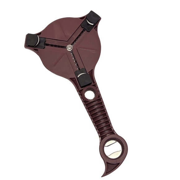 Kuhn Rikon 5-in-1 Multi Purpose Jar & Bottle Opener NEW K51429 EGGPLANT - Picture 3 of 5